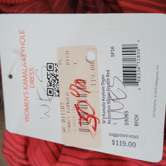 RED ❤️ Patagonia Kamala Keyhole Dress - Picture 6 of 6